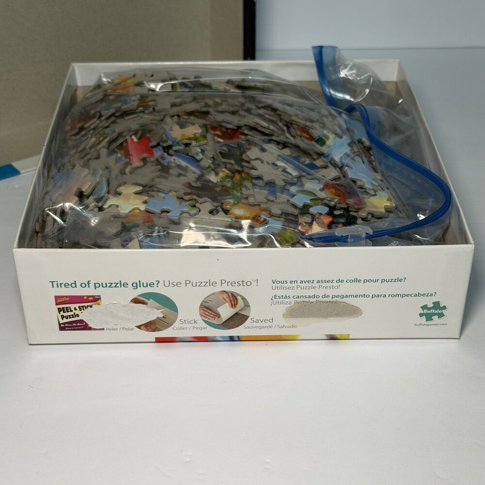 Buffalo Games Darrell Bush LOON LAKE 1000 Piece Puzzle - 26.75" x 19.75" - Used - Picture 12 of 12